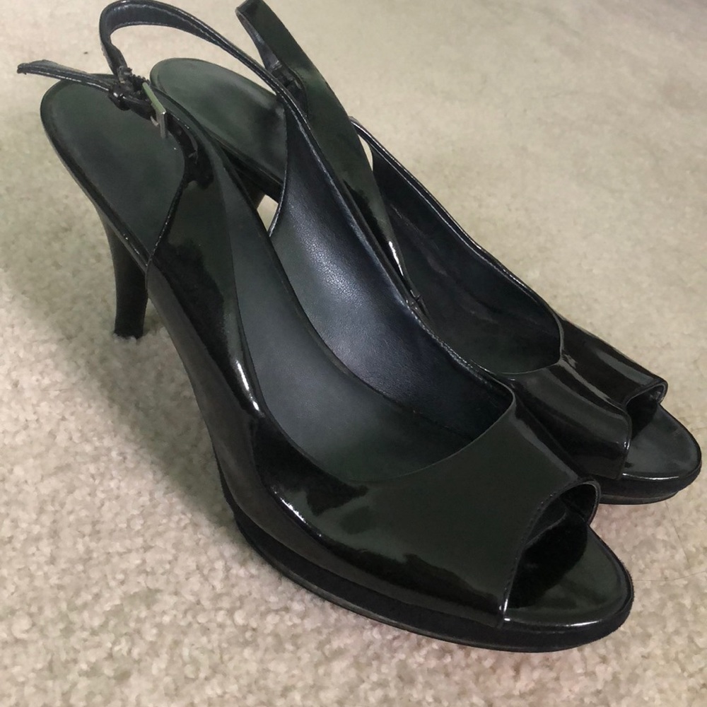 Nine West Open Toe 3-in Sling Back Heels